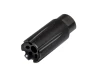 Presma MZ-08-10-B Recoil Compensator for 9mm, Steel with Black Phosphate Finish, 1/2-28 Thread Pitch, includes Crush Washer & Jam Nut.