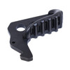 Guntec USA C-LATCH Charging Handle Latch (Gen 2), black metal firearm accessory with a curved ergonomic design and multiple ridges for secure grip.
