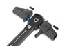 Strike Industries T-Bone Charging Handle for .223/5.56, black with blue accents and available in 5 colors, designed for improved firearm operation.