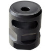 Strike Industries WarHog Comp for 5.56, QPQ Finish, cylindrical firearm muzzle device with ports and a matte black finish.