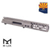 Guntec USA GT-UPPER-SET-FDE-7MLK AR-15 Stripped Billet Upper Receiver &amp;Amp; 7" Ultralight Series M-LOK Handguard Combo Set (Flat Dark Earth)