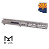 Guntec USA GT-UPPER-SET-FDE-9MLK AR-15 Stripped Billet Upper Receiver &amp;Amp; 9" Ultralight Series M-LOK Handguard Combo Set (Flat Dark Earth)