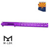 Guntec USA GT-UPPER-SET-PURPLE-15MLK AR-15 Stripped Billet Upper Receiver &amp; 15" Ultralight Series M-LOK Handguard Combo Set (Anodized Purple)