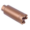 Guntec USA CONE-FH-S-C-BRZ Guntec USA CONE-FH-S-C-BRZ 223/5.56 Rifle Slim Line 'Trident' Flash Can With Glass Breaker (Anodized Bronze) CONE-FH-S-C-BRZ