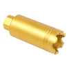 Guntec USA CONE-FH-S-C-GOLD Guntec USA CONE-FH-S-C-GOLD 223/5.56 Rifle Slim Line 'Trident' Flash Can With Glass Breaker (Anodized Gold) CONE-FH-S-C-GOLD