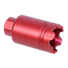 Guntec USA MCONE-FH-S-C-RED Guntec USA MCONE-FH-S-C-RED AR-15 Micro 'Trident' Flash Can With Glass Breaker (Anodized Red) MCONE-FH-S-C-RED