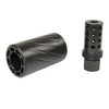 Guntec USA SPITFIRE-9-1/2x28 AR-15 Muzzle Comp With Qd Blast Shield (9mm) (1/2 X 28)