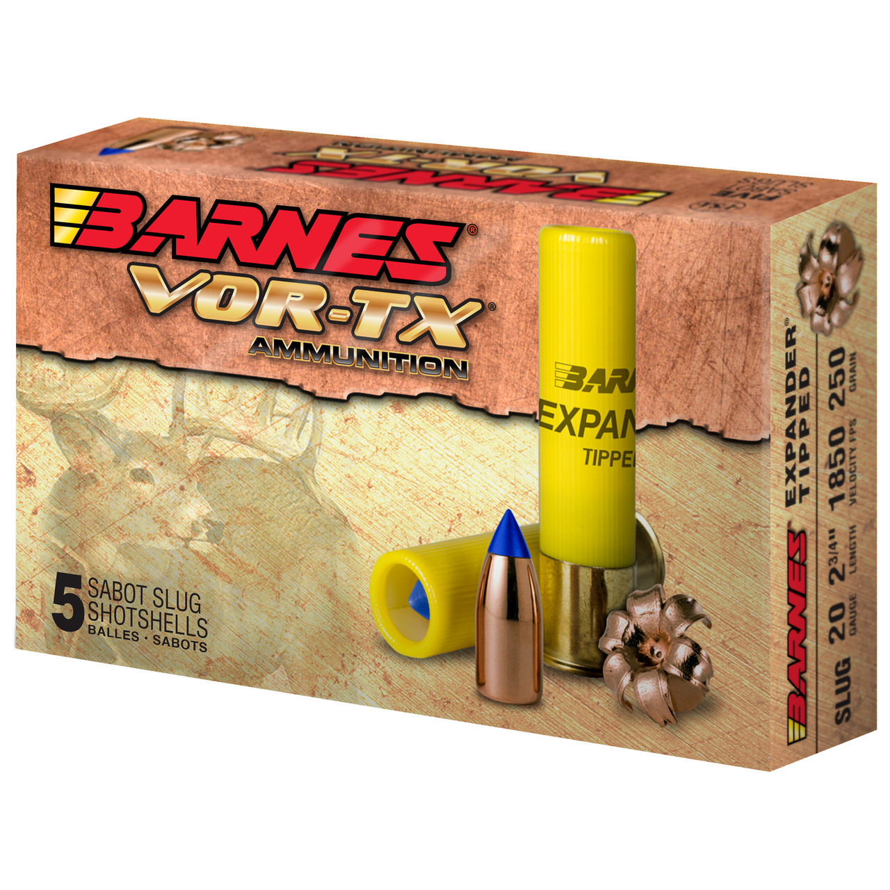 Barnes 20735 Vor-tx 20ga 2.75 250gr 5/100