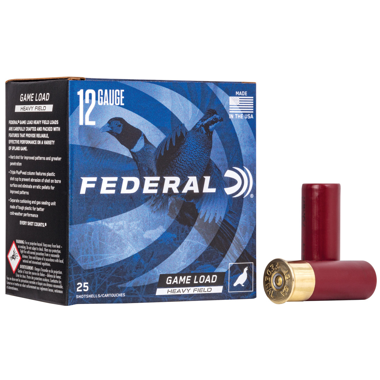 Federal H12575 Game Load 12ga 2.75" #7.5 25/250 - FEH12575
