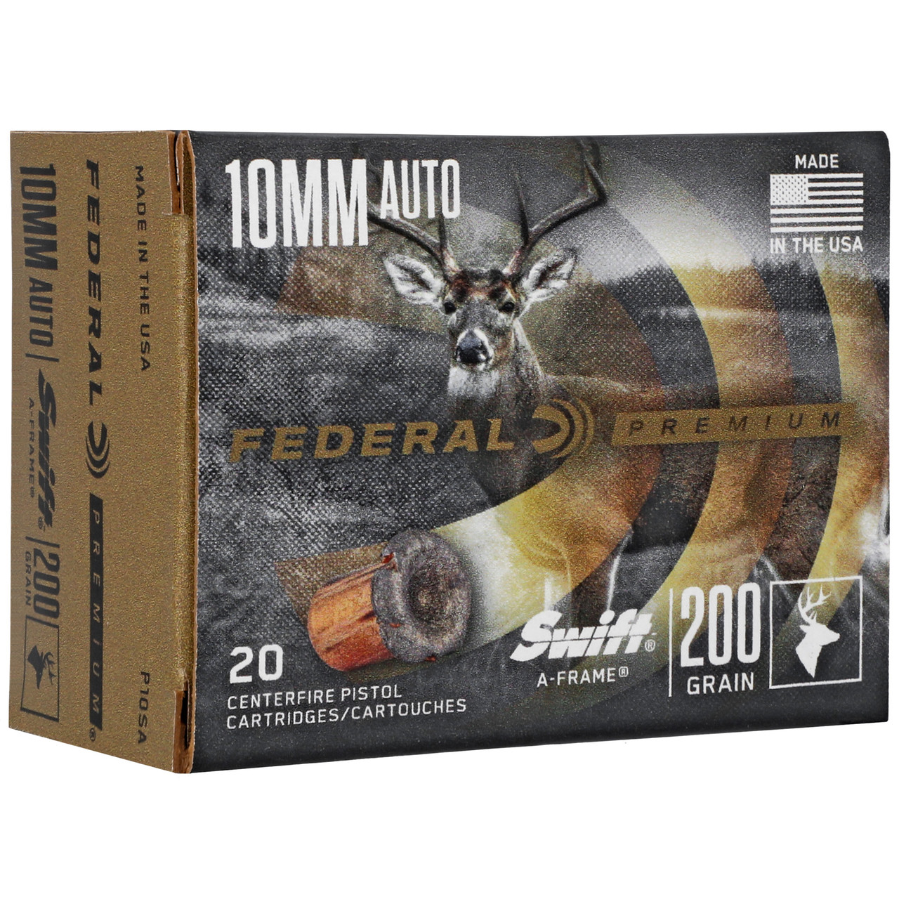 Federal P10SA Prm 10mm 200gr A-frame 20/200