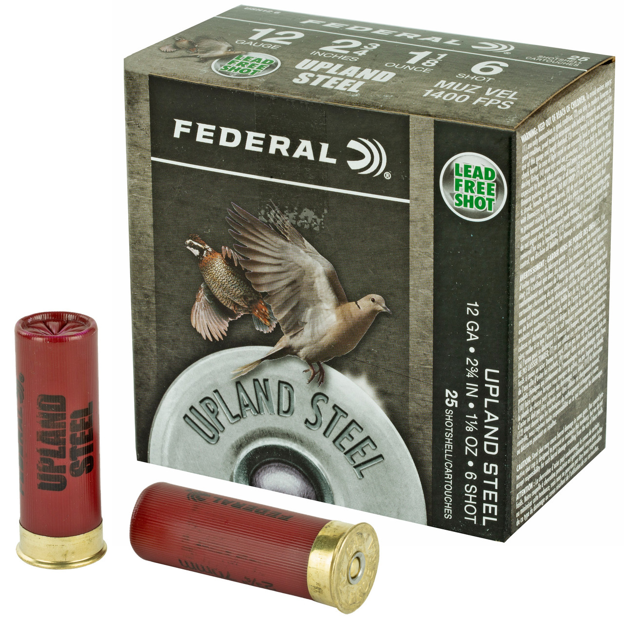 Federal USH126 Fld/range Steel 12ga 2 3/4 #6 25