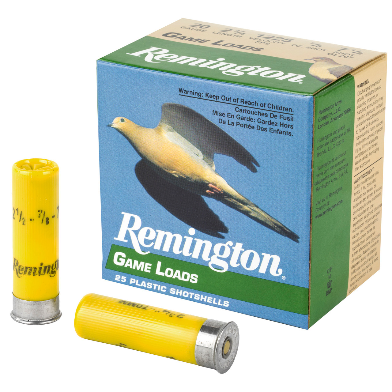Remington R20042 Gam Load 20ga 2 3/4" #7.5 25/250