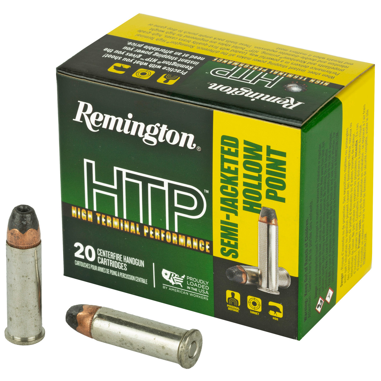 Remington 22303 Htp 38spl +p 125gr Sjhp 20/500