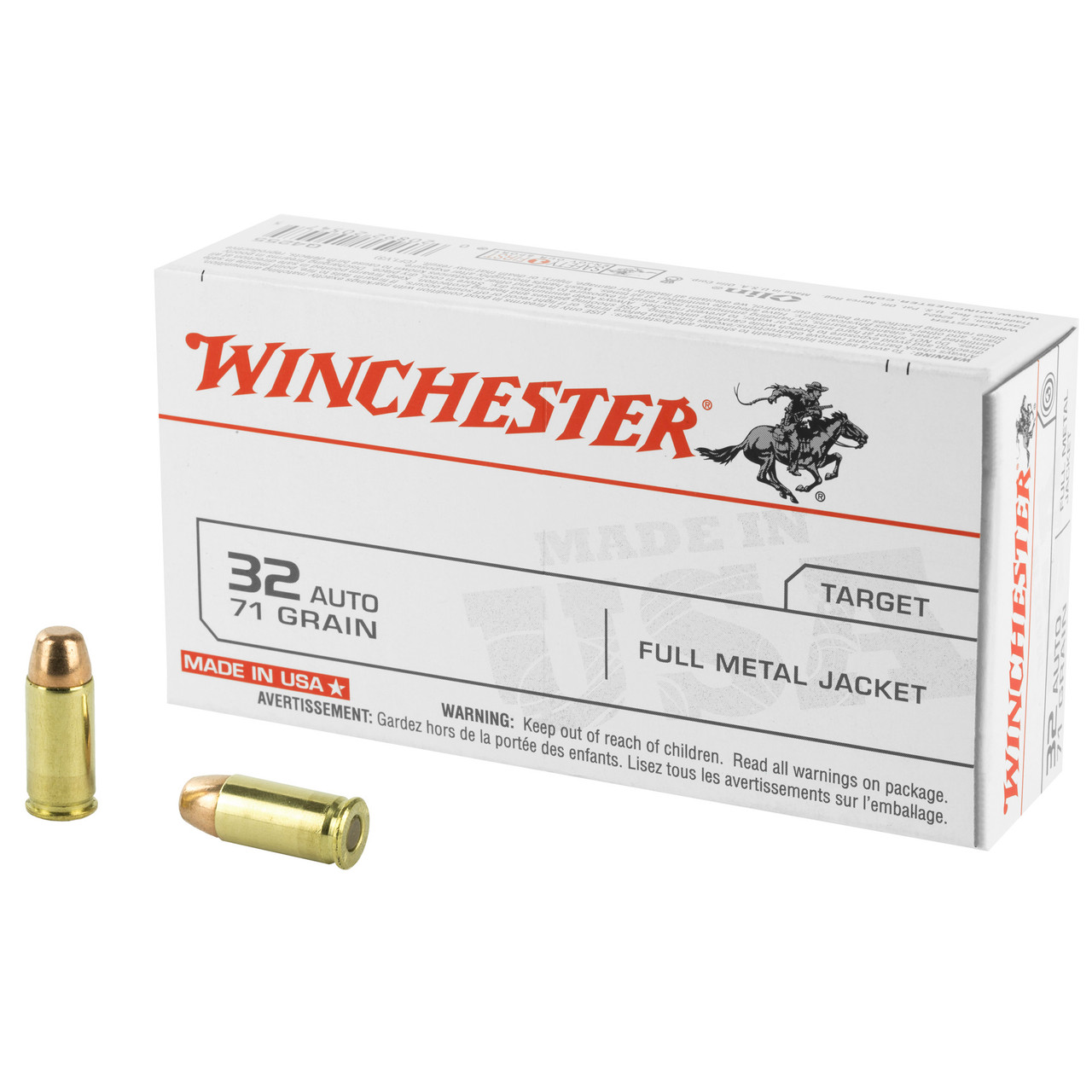 Winchester Ammunition Q4255 Usa 32acp 71gr Fmj 50/500