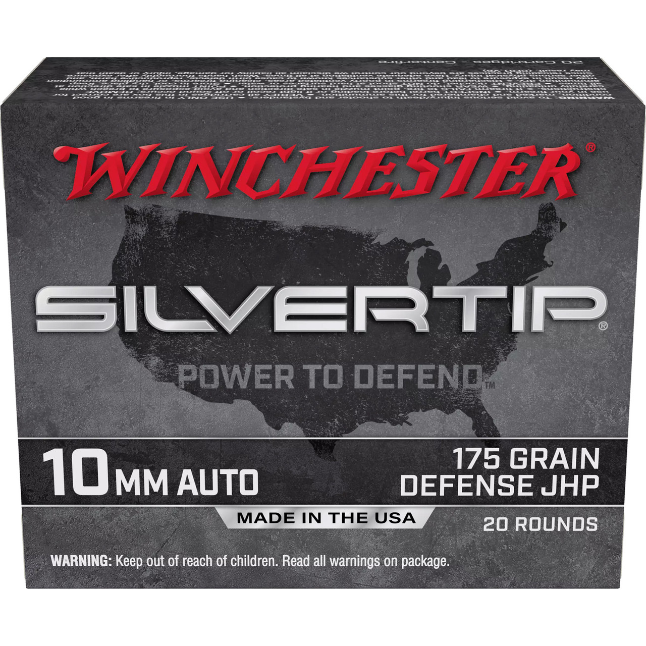 Winchester Ammunition - W10MMST - Win Silvertip 10mm Auto 175gr Jhp 20