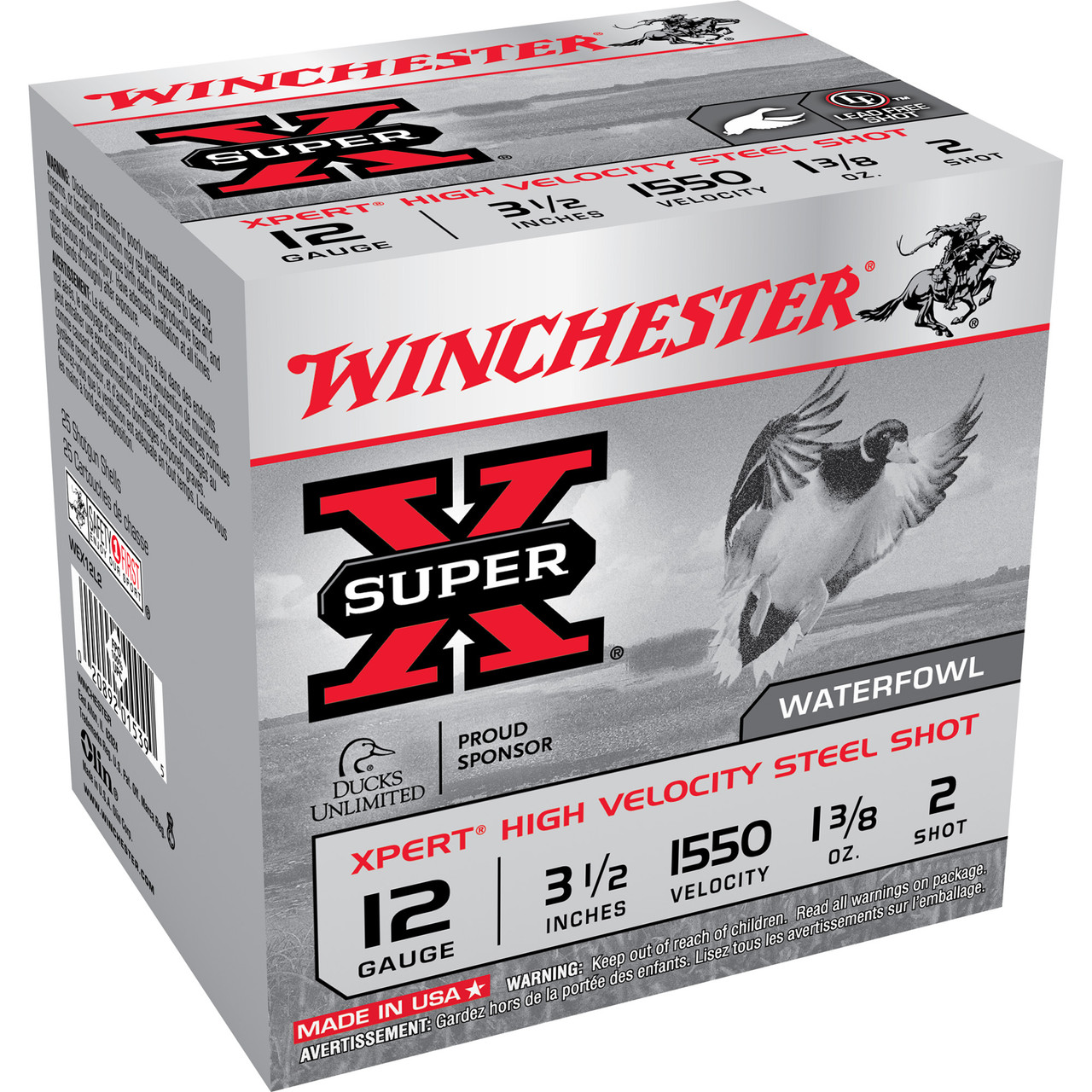 Winchester Ammunition WEX12L2 Spr-x Xpt 12ga 3.5" #2 25/250