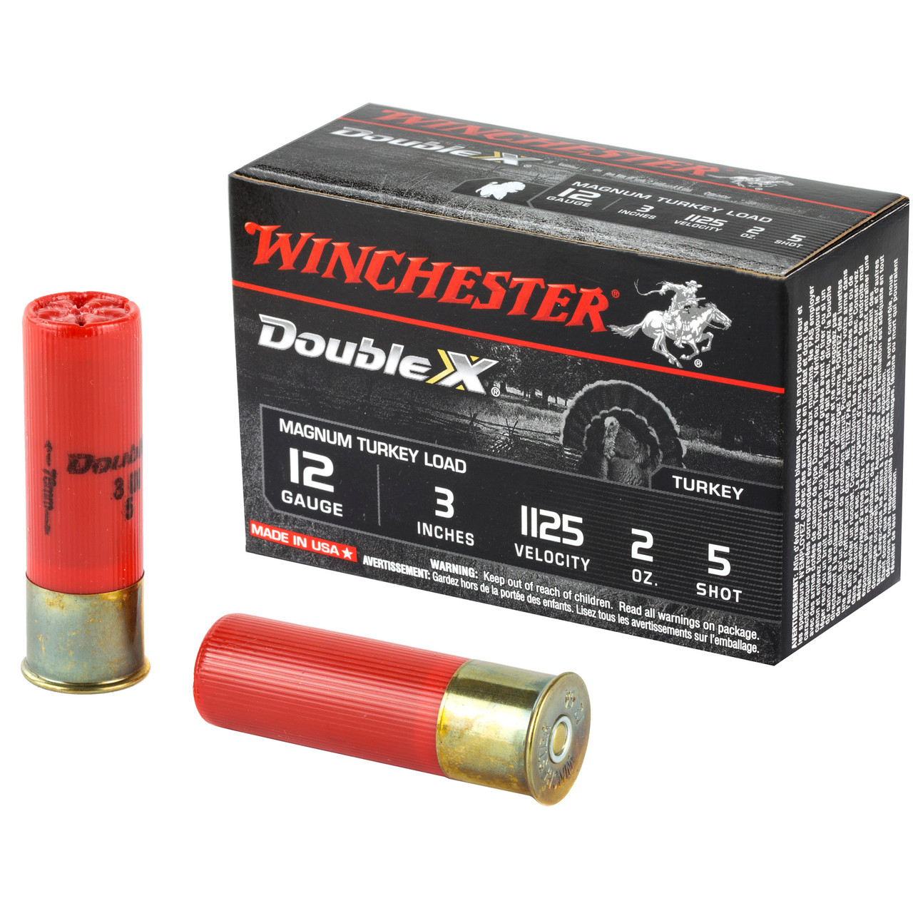 Winchester Ammunition X123MXCT5 Dbl X Mag Trky 12ga 3" #5 10/100