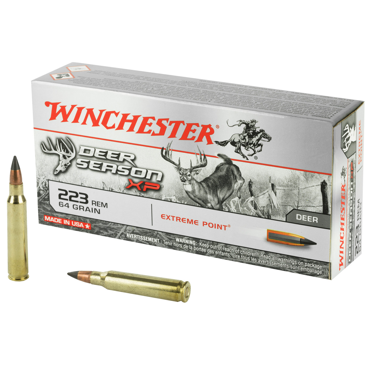 Winchester Ammunition X223DS Deer Season 223rem 64gr 20/20