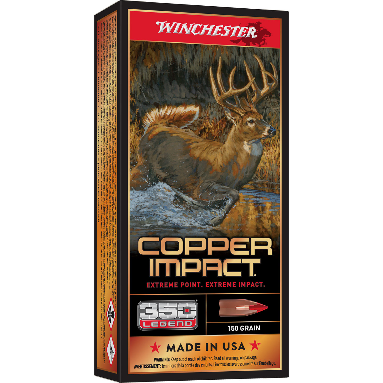 Winchester Ammunition X350CLF Deer Xp Copper 350leg 150gr 20/2