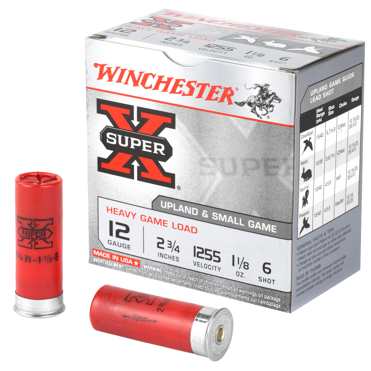 Winchester Ammunition XU12H6 Sprx Hgl 12ga 2.75" #6 25/250