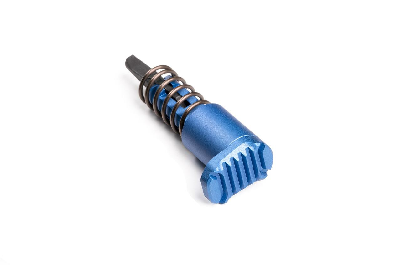  Strike Industries SI-AR-E-FA-BLU AR Extended Forward Assist Lightweight low profile aluminum construction in Blue 