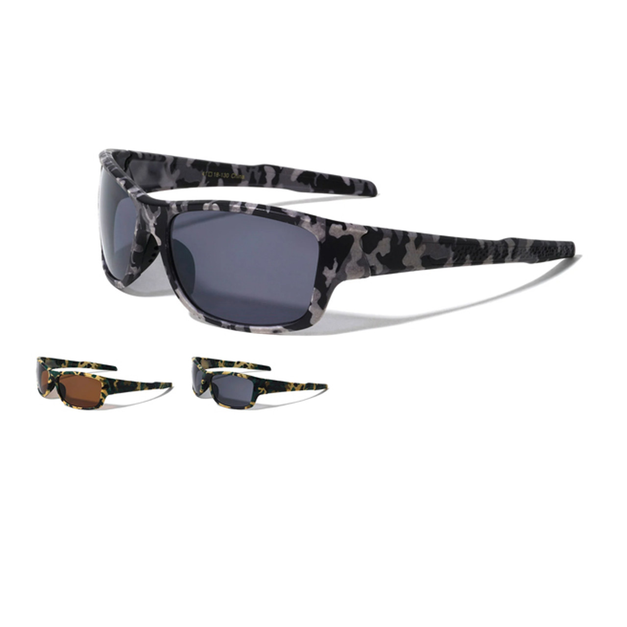 Camouflage Rectangle Sport UV400, UVA & UVB Sunglasses