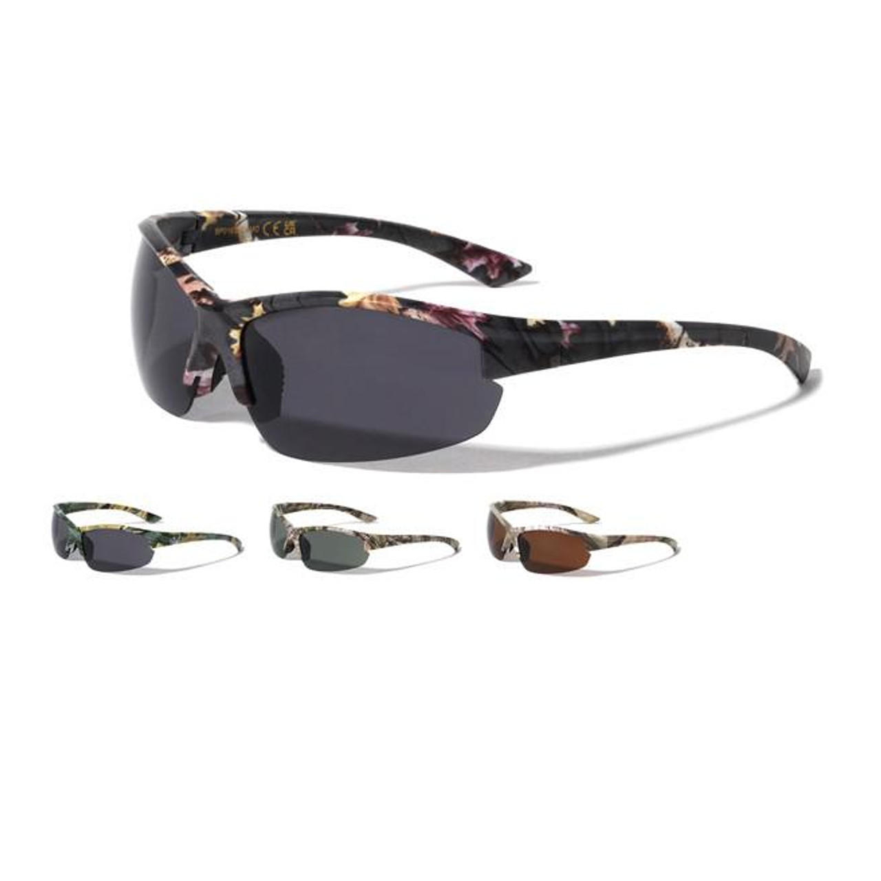 NcStar Camouflage Semi Rimless Sport UV400, UVA & UVB Sunglasses 