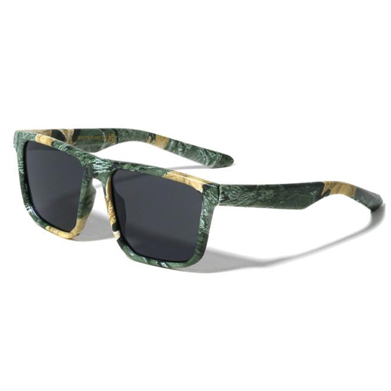 NcStar Camouflage Flat Top Classic Square Sport UV400, UVA & UVB Sunglasses 