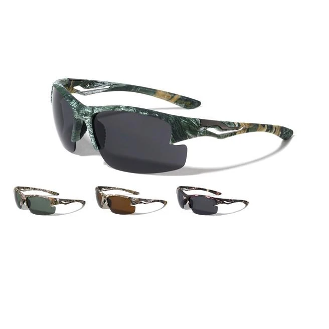 NcStar VBP0164 Camouflage Semi Rimless Temple Cutout Sport UV400, UVA & UVB Sunglasses VBP0164