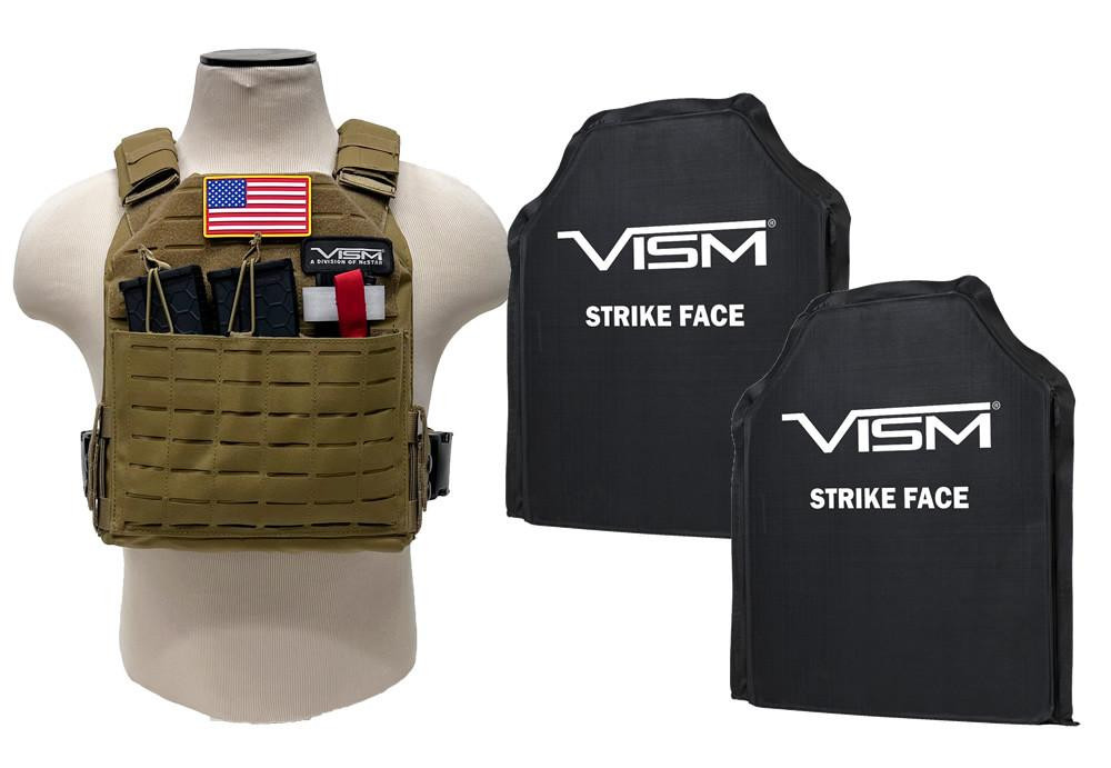 NcStar CVLCPC3050 NcSTAR LCS Sentry Laser Cut Plate Carrier w/2 LVL IIIA Plates, a Triple Kangaroo Pouch that Holds 2 AR Mags & 1 Tourniquet CVLCPC3050