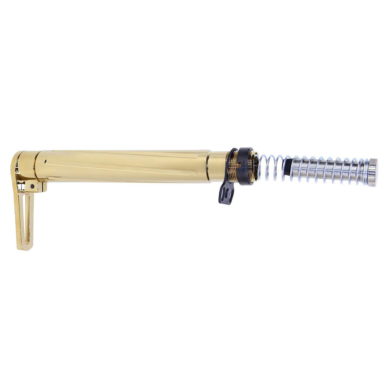 Guntec USA AIRLITE-STK-GP Guntec USA AIRLITE-STK-GP 223/5.56 Rifle Airlite Series Minimalist Stock (Gold Plated) AIRLITE-STK-GP