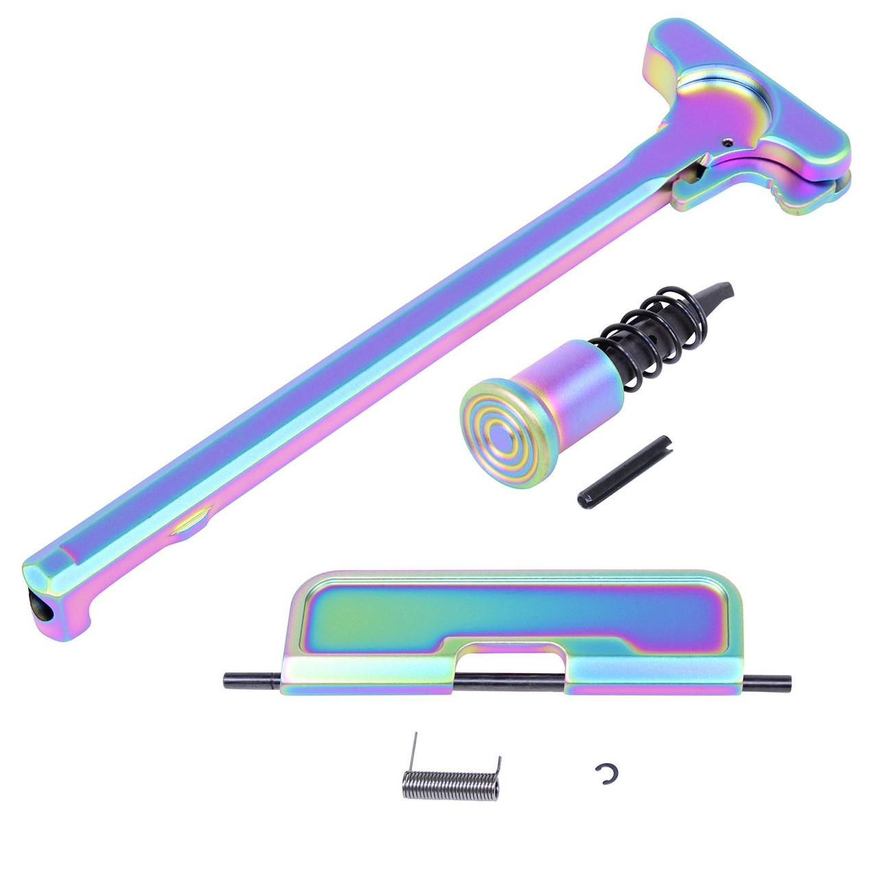 Guntec USA GT-URK-G3-M-RPVD Guntec USA GT-URK-G3-M-RPVD 223/5.56 Rifle Upper Receiver Assembly Kit (Matte Rainbow PVD Coated) GT-URK-G3-M-RPVD