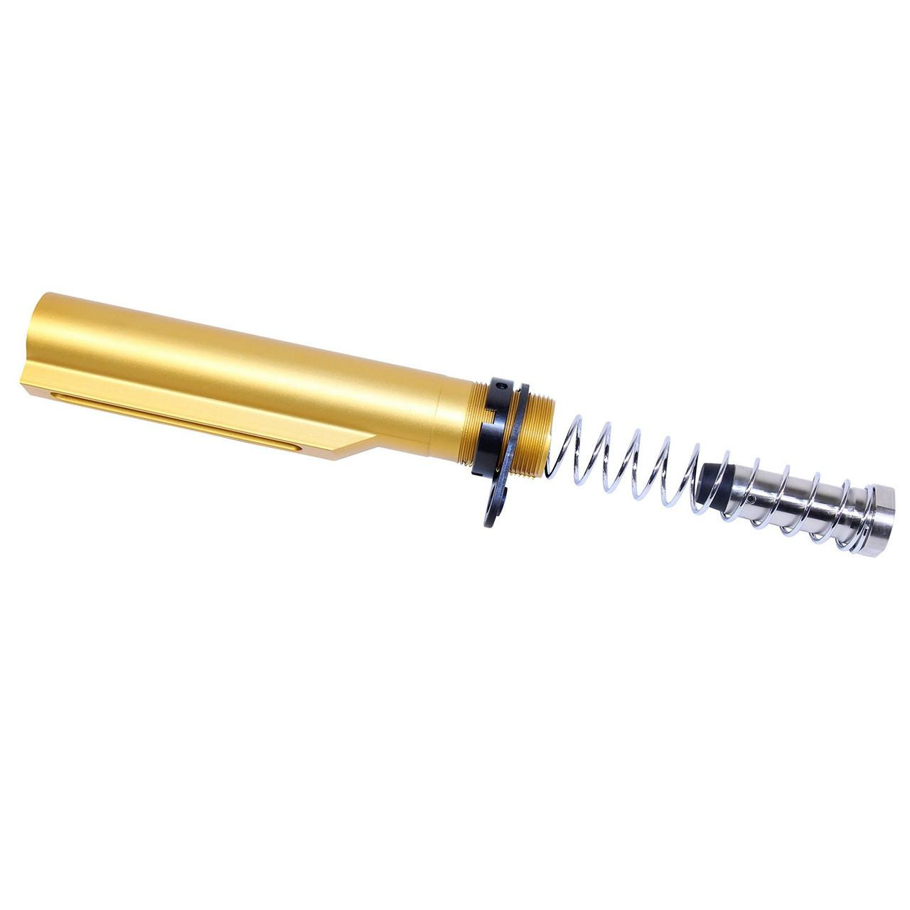 Guntec USA MILTUBESET-308-GOLD Guntec USA MILTUBESET-308-GOLD AR-10 Mil-Spec Buffer Tube Set (.308 Cal) (Anodized Gold) MILTUBESET-308-GOLD