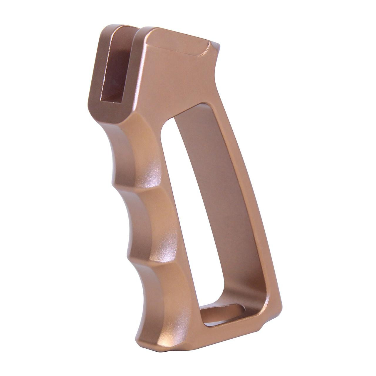 Guntec USA ULS-PG-G2-BRZ Guntec USA ULS-PG-G2-BRZ Ultralight Series Skeletonized Aluminum Pistol Grip (Gen 2) (Anodized Bronze) ULS-PG-G2-BRZ