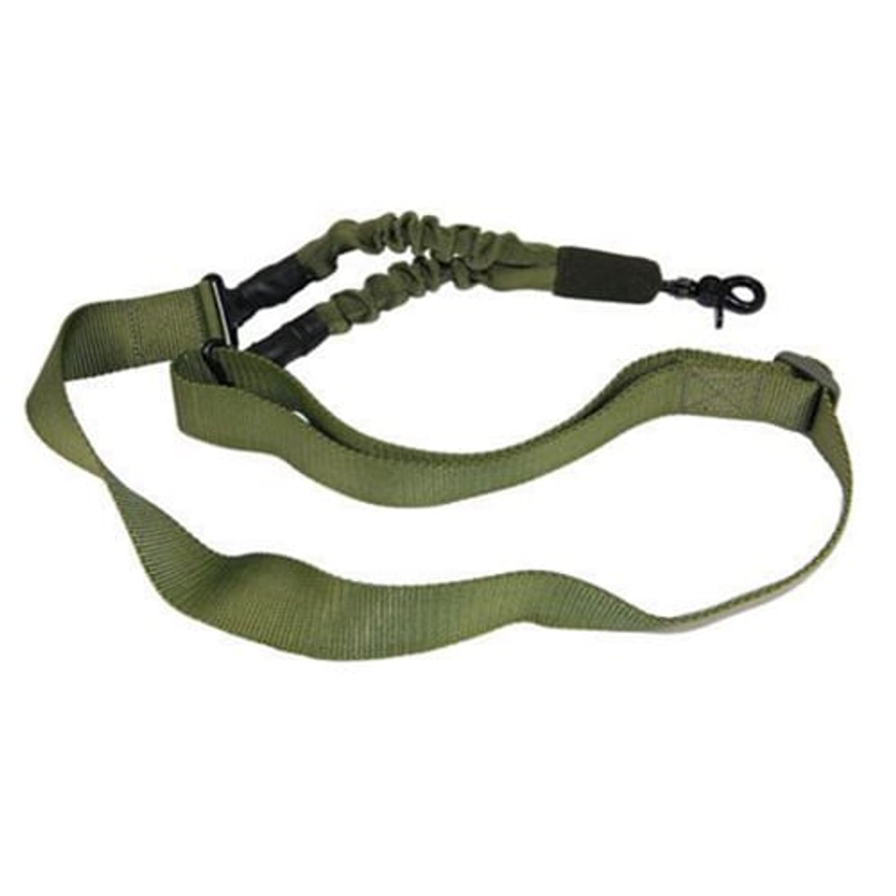 Guntec USA 1POINT-G One Point Bungee Sling With QD Snap Hook (OD Green)