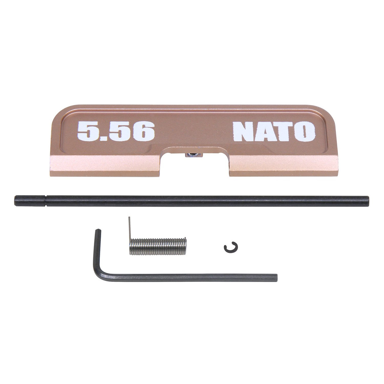 Guntec USA 223GATE-G3-556N-BRZ AR-15 Ejection Port Dust Cover Assembly (Gen 3) (W/ Lasered 5.56 NATO) (Anodized Bronze)