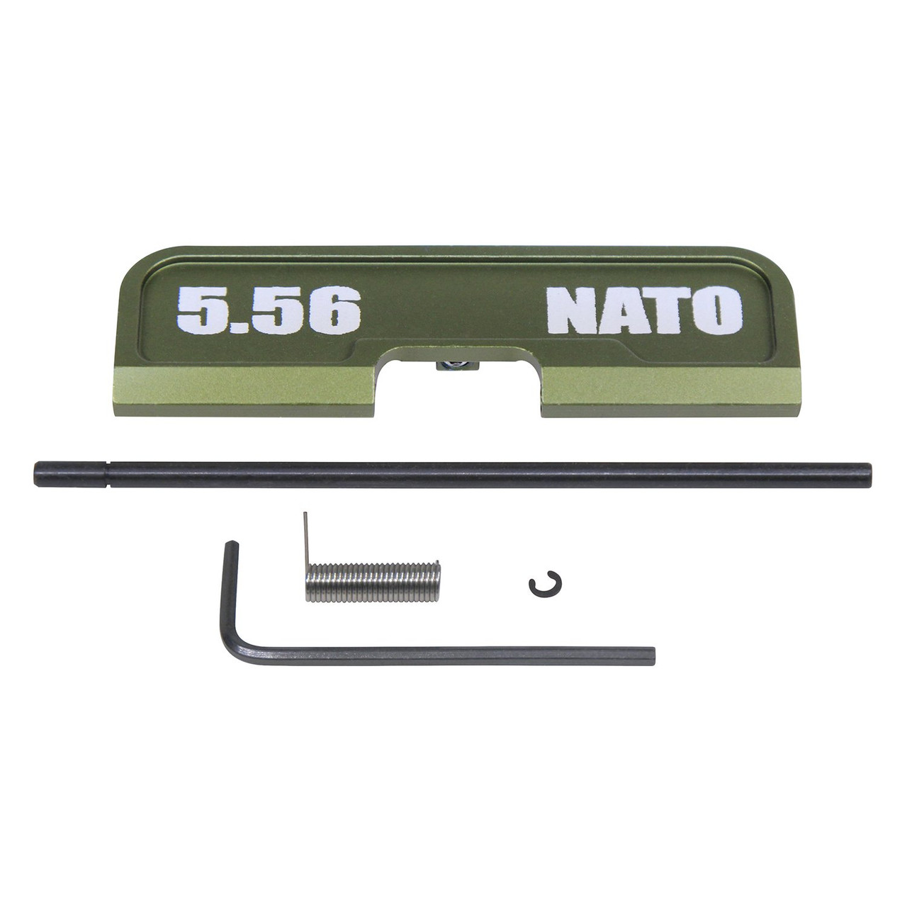 Guntec USA 223GATE-G3-556N-GREEN AR-15 Ejection Port Dust Cover Assembly (Gen 3) (W/ Lasered 5.56 NATO) (Anodized Green)