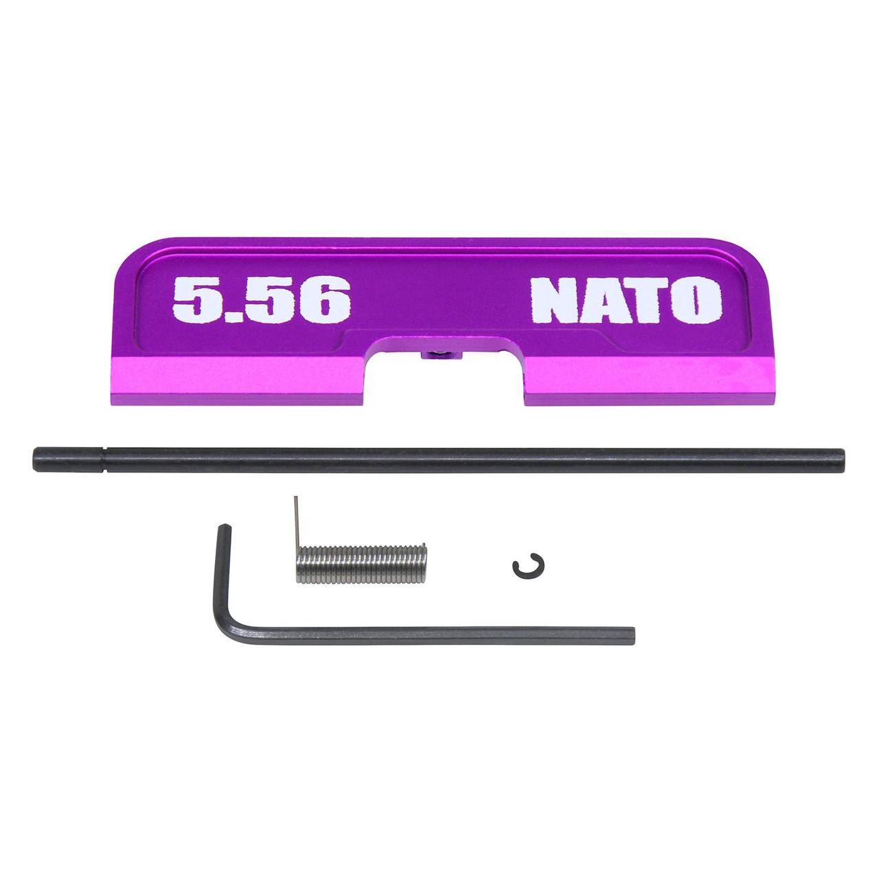 Guntec USA 223GATE-G3-556N-PURPLE Guntec USA 223GATE-G3-556N-PURPLE AR-15 Ejection Port Dust Cover Assembly (Gen 3) (W/ Lasered 5.56 NATO) (Anodized Purple) 223GATE-G3-556N-PURPLE