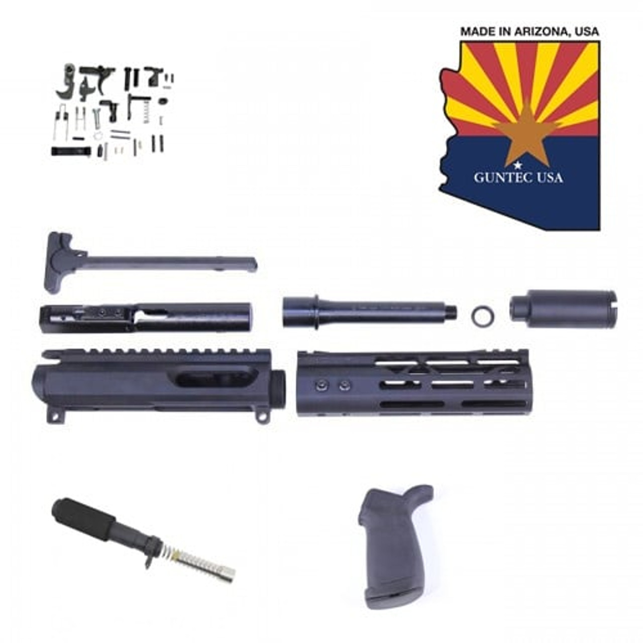 Guntec USA 9MM-PKIT-MDLTE AR-15 9mm Cal Complete Pistol Kit (Modlite M-LOK Hg)
