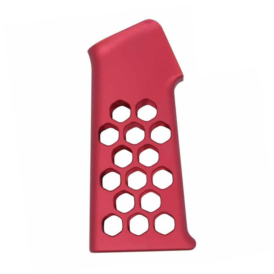Guntec USA AIRLITE-PG-RED Guntec USA AIRLITE-PG-RED Airlite Series Skeletonized Aluminum Pistol Grip (Anodized Red) AIRLITE-PG-RED