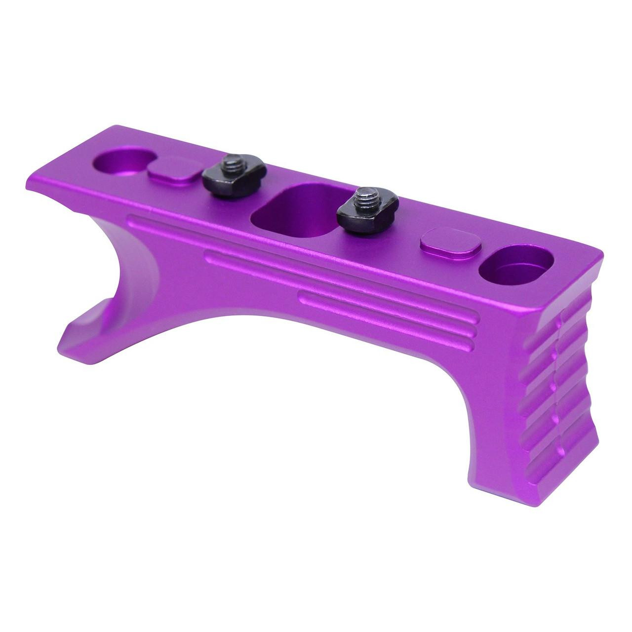  Guntec USA ANGLEGRIP-MLK-G2-PURPLE Aluminum Angled Grip For M-LOK System (Gen 2) (Anodized Purple) (Discontinued) 