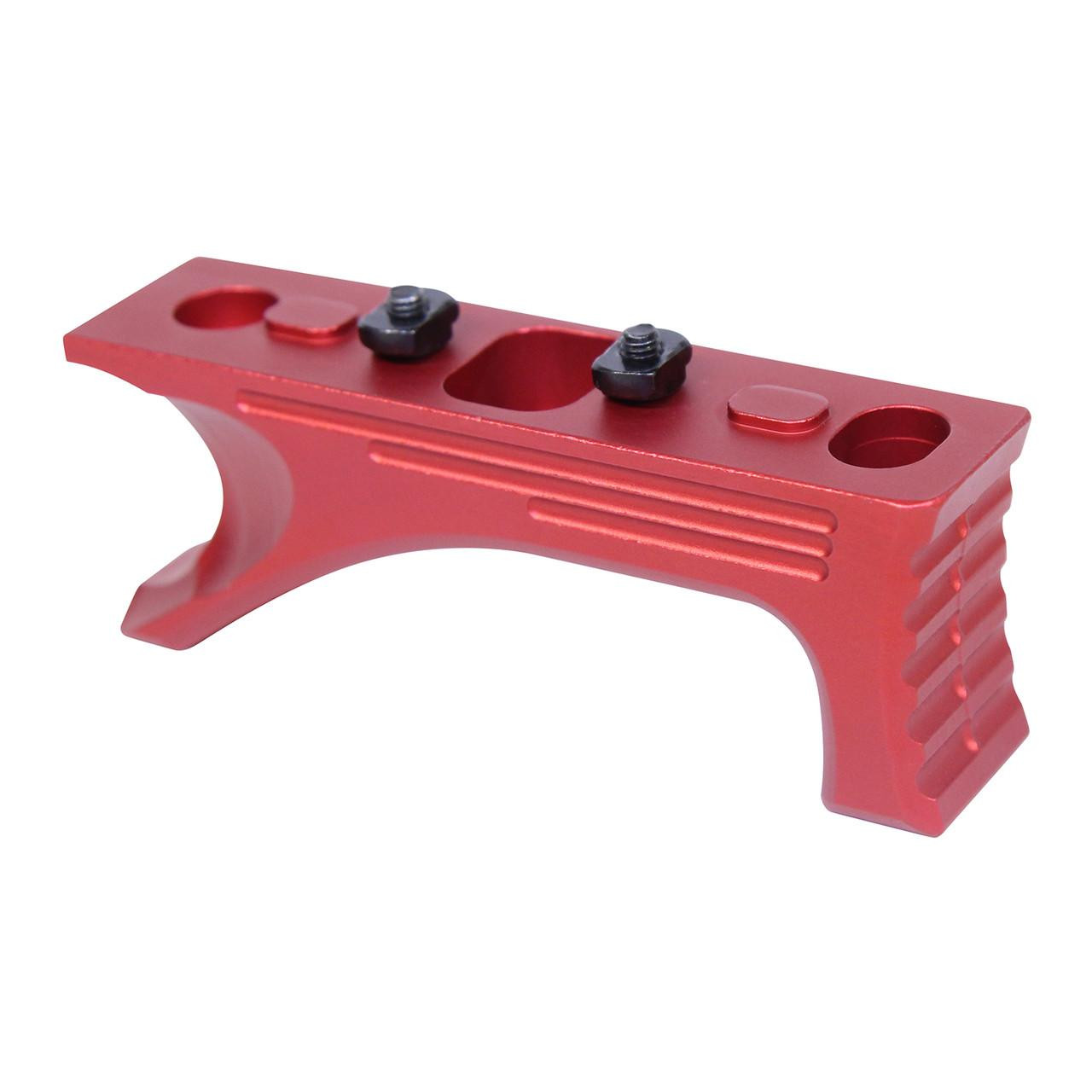 Guntec USA ANGLEGRIP-MLK-G2-RED Guntec USA ANGLEGRIP-MLK-G2-RED Aluminum Angled Grip For M-LOK System (Gen 2) (Anodized Red) (Discontinued) ANGLEGRIP-MLK-G2-RED