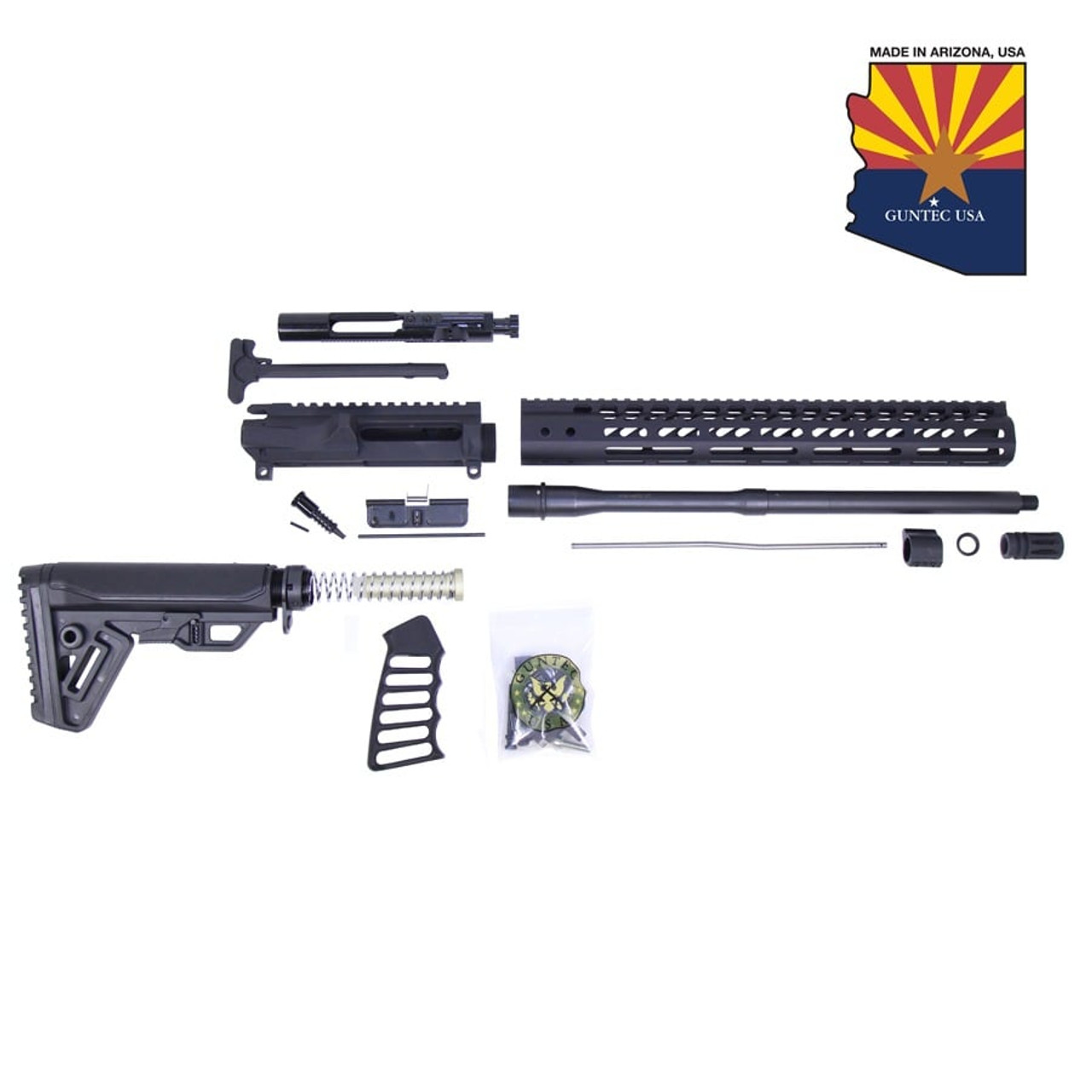Guntec USA AR556-KIT-5 AR-15 5.56 Cal Complete Rifle Kit #5 (No Lower)