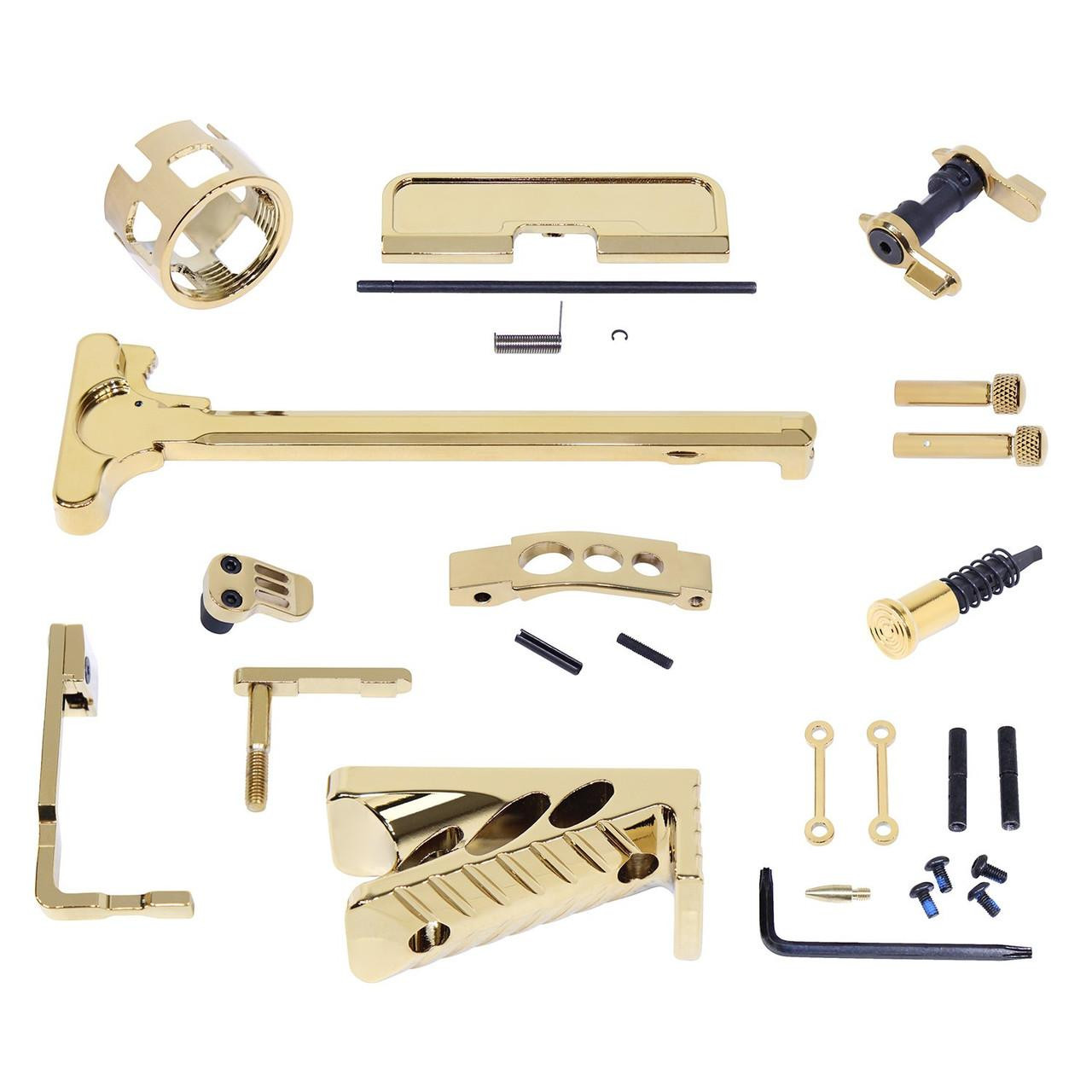  Guntec USA AR-FINISHING-KIT-GP 223/5.56 Rifle Finishing Kit (Gold Plated) 
