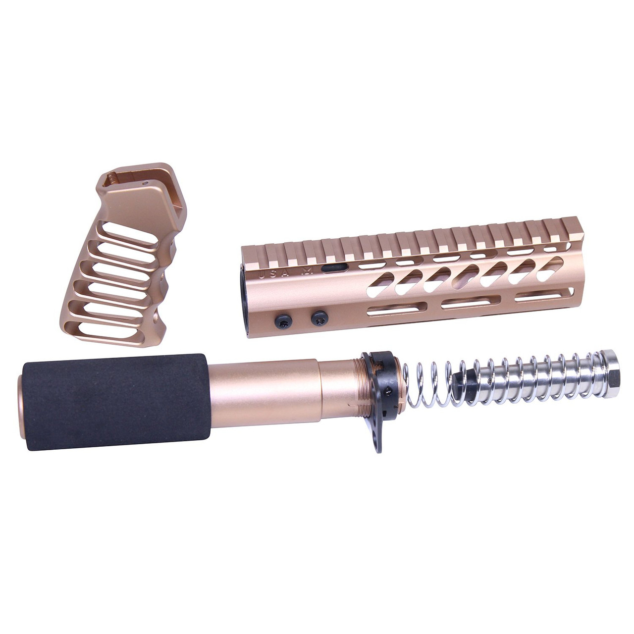 Guntec USA AR-PISTOL-SET-MLK-BRZ AR-15 Pistol Furniture Set (Anodized Bronze)