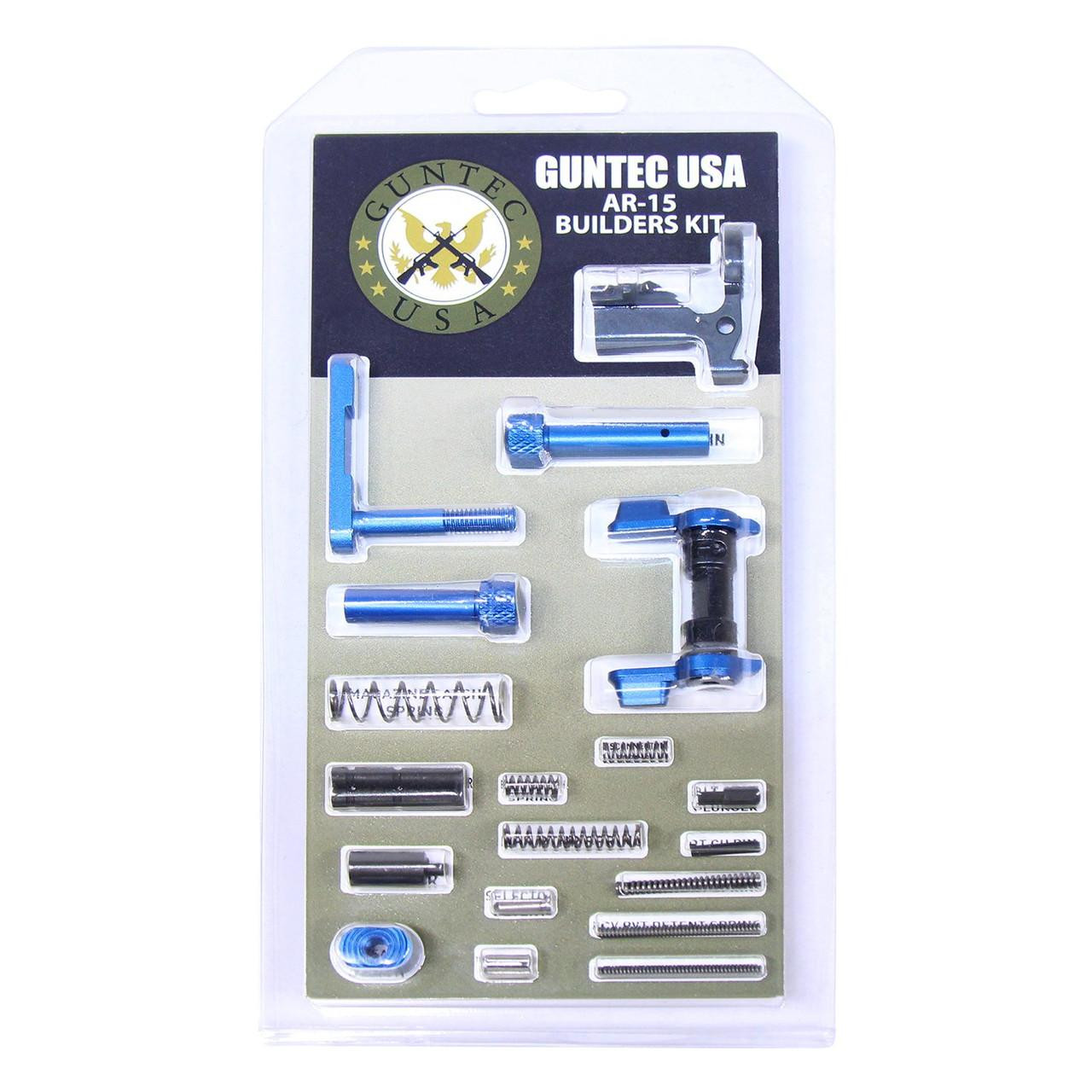 Guntec USA BUILD-KIT-AMBI-BLUE Guntec USA BUILD-KIT-AMBI-BLUE 223/5.56 Rifle Builders Kit With Ambi Safety (Anodized Blue) BUILD-KIT-AMBI-BLUE