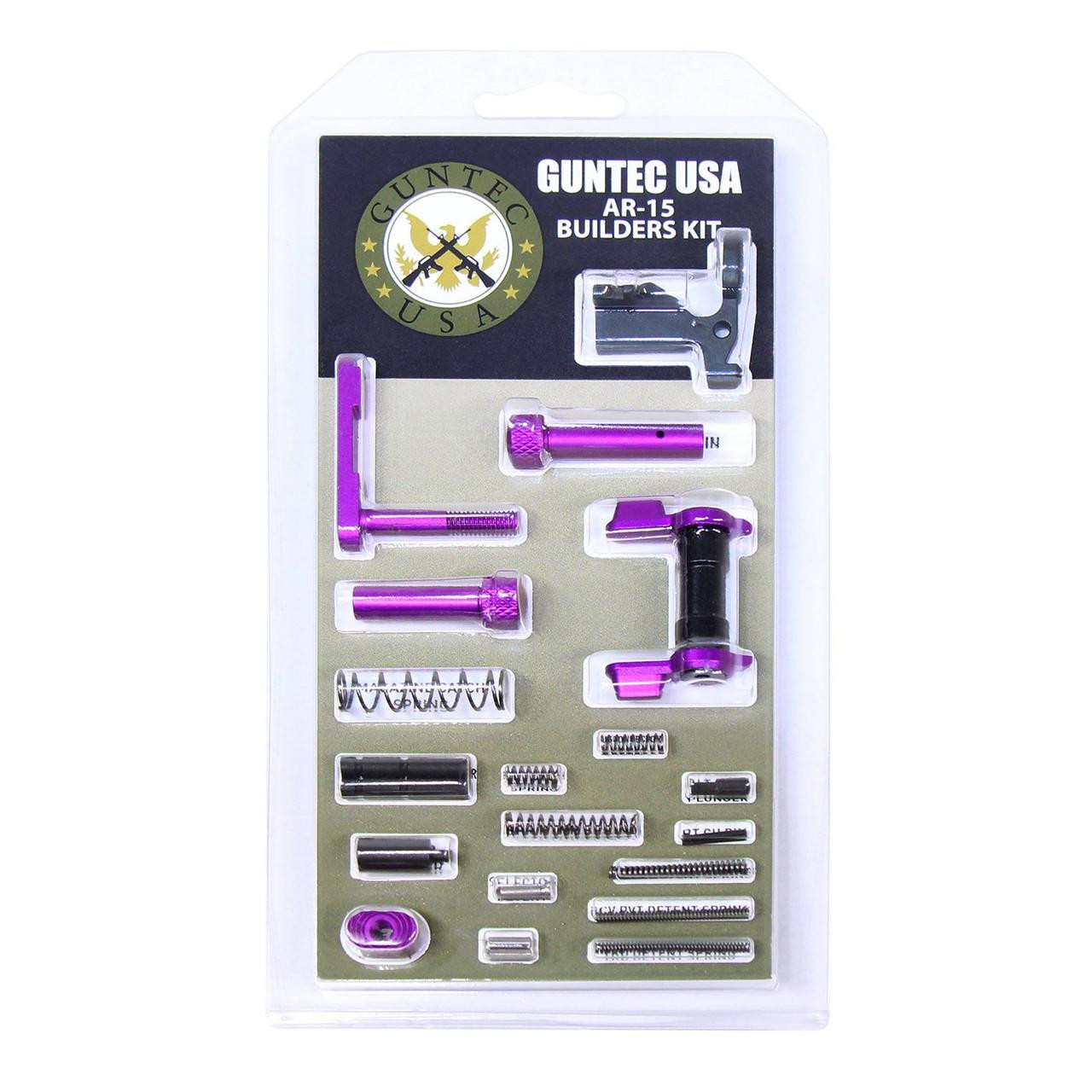 Guntec USA BUILD-KIT-AMBI-PURPLE Guntec USA BUILD-KIT-AMBI-PURPLE 223/5.56 Rifle Builders Kit With Ambi Safety (Anodized Purple) BUILD-KIT-AMBI-PURPLE