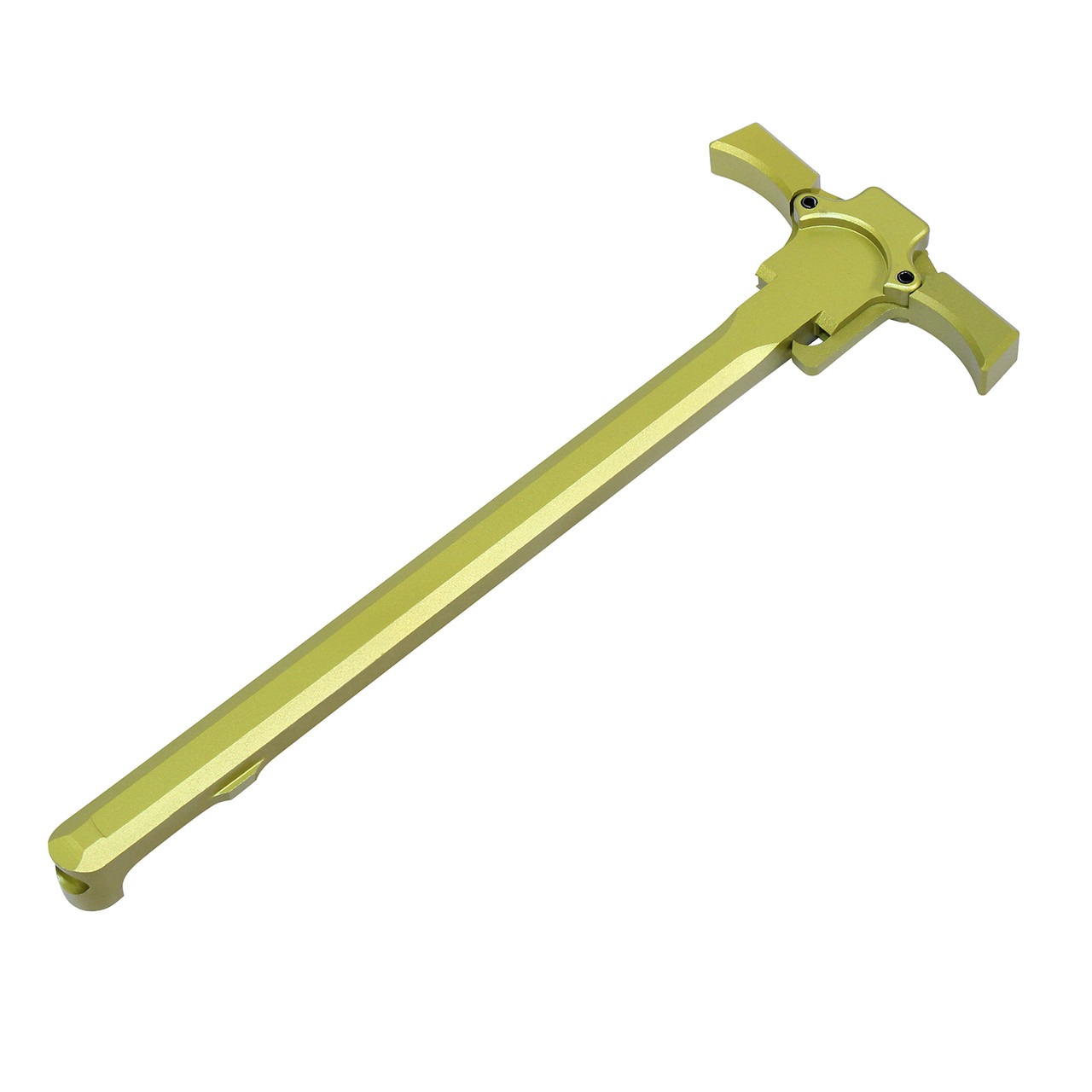 Guntec USA CHARGE-QE-NY AR-15 Ambidextrous "Quick Engage" Charging Handle (Anodized Neon Yellow)
