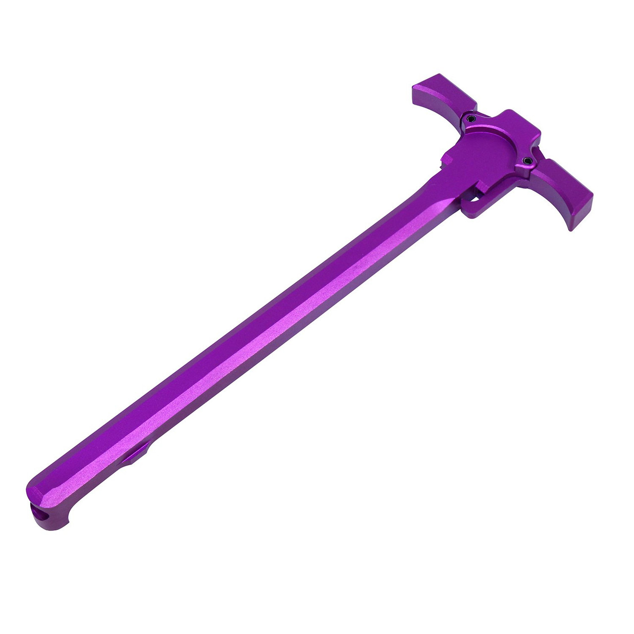 Guntec USA CHARGE-QE-PURPLE AR-15 Ambidextrous "Quick Engage" Charging Handle (Anodized Purple)