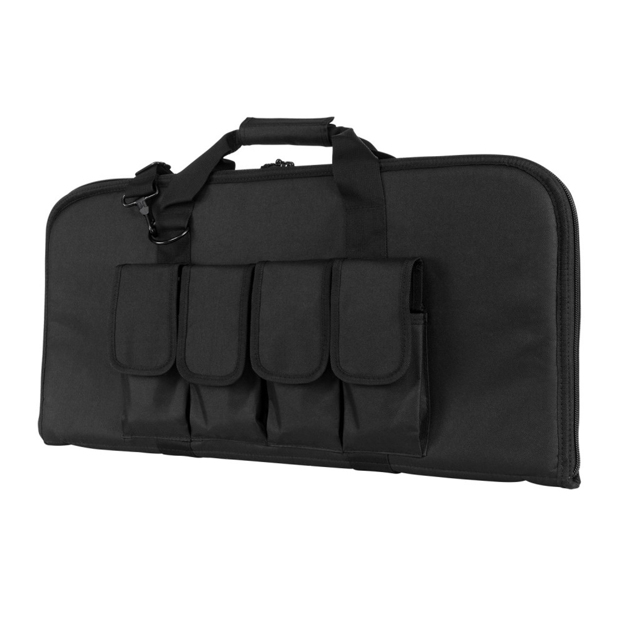 NcSTAR CVCP2960B 28" Padded Lockable Subgun Rifle Gun Case with Mag Pouchs